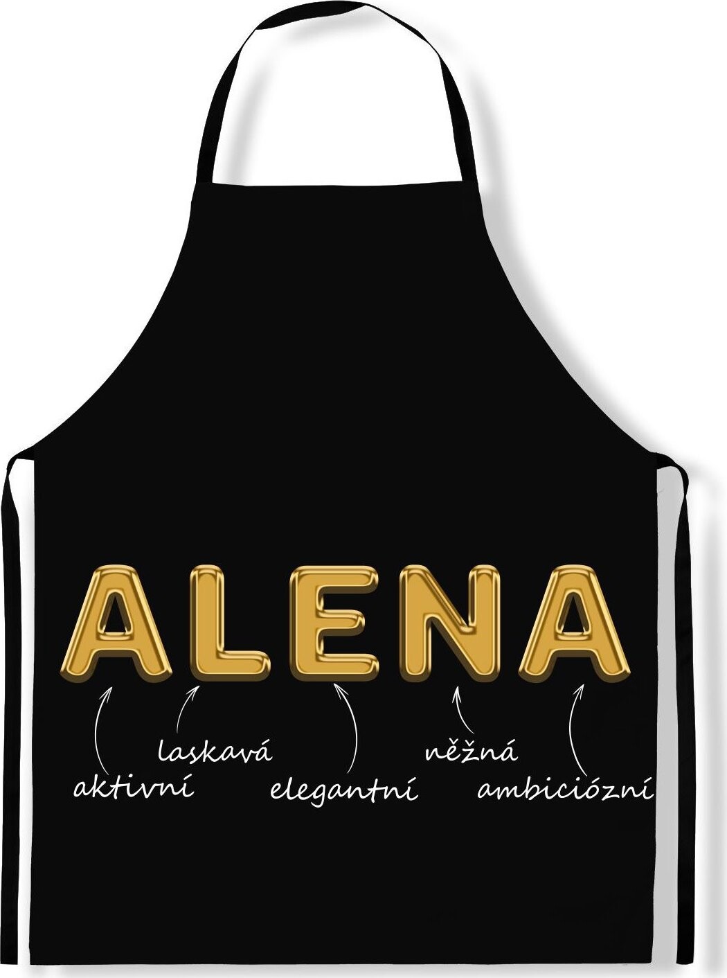 IMPAR Zástěra Ženská jména Gold, Alena