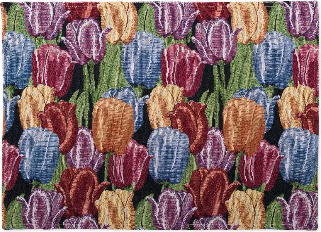 SCANquilt prostírání MOTIV tulipány pestrá 32 × 48 cm