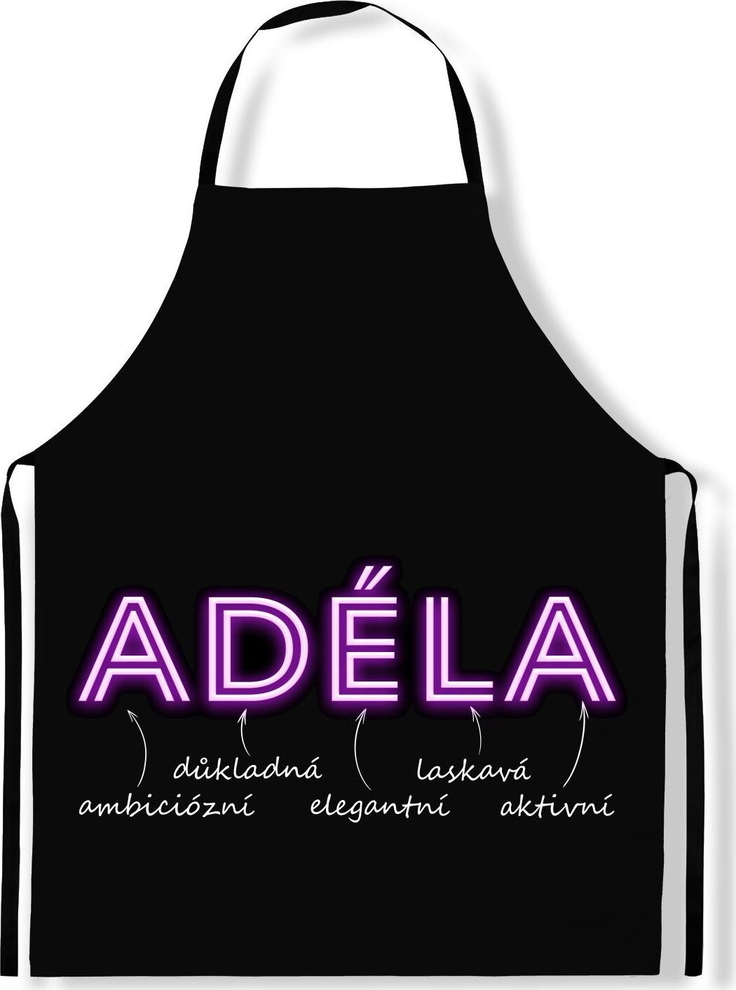 IMPAR Zástěra Ženská jména Neon, Adéla