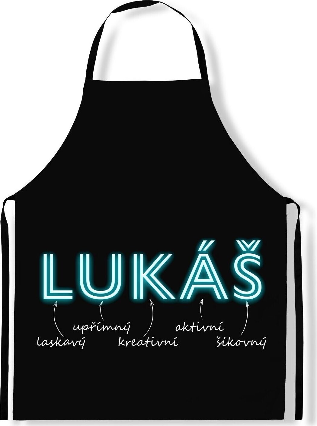 IMPAR Zástěra Mužská jména Neon, Lukáš