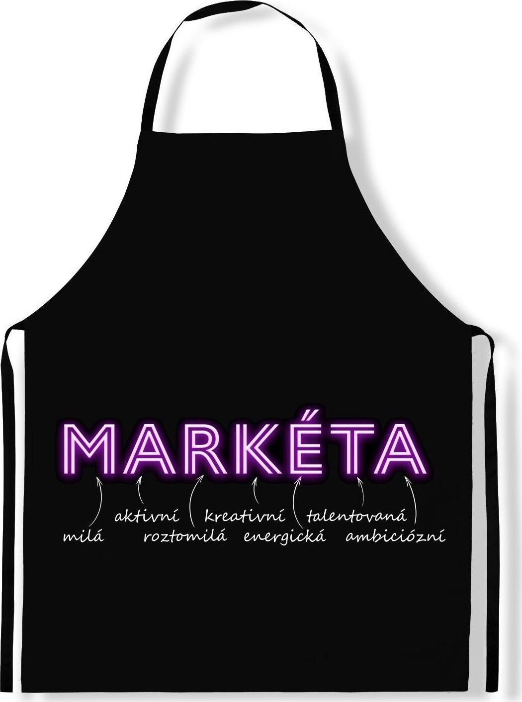IMPAR Zástěra Ženská jména Neon, Markéta