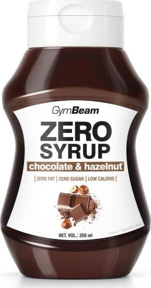 GymBeam Zero Sirup čokoláda a lieskový oriešok 350 ml