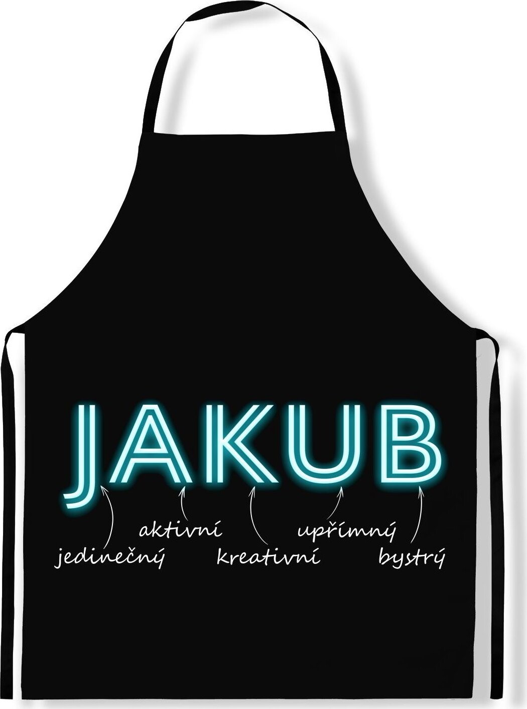 IMPAR Zástěra Mužská jména Neon, Jakub