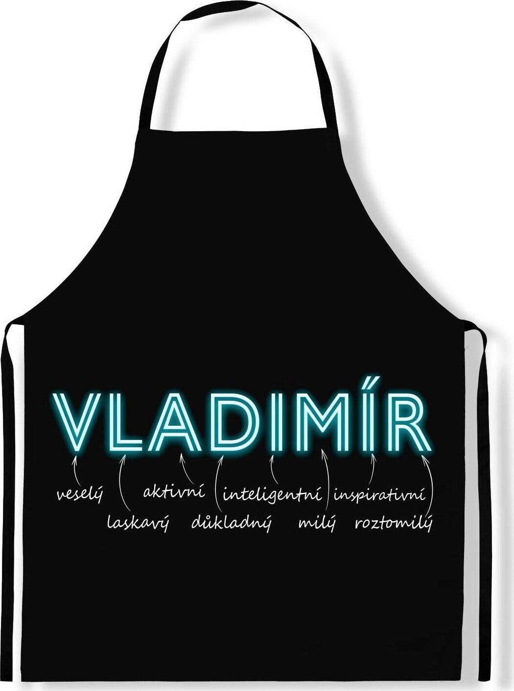 IMPAR Zástěra Mužská jména Neon, Vladimír