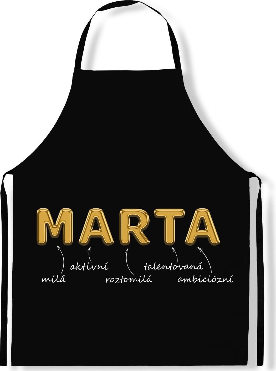IMPAR Zástěra Ženská jména Gold, Marta