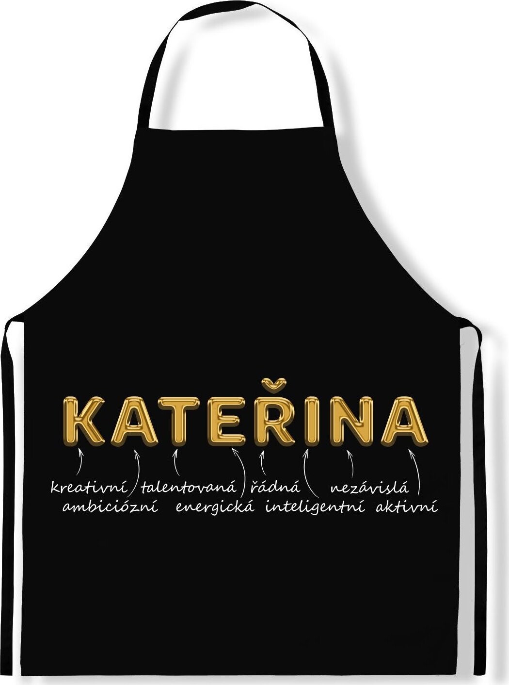 IMPAR Zástěra Ženská jména Gold, Kateřina