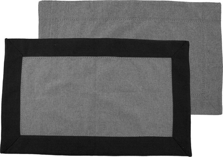 Home Elements Prostírání tmavě a světle šedé, set 4 ks