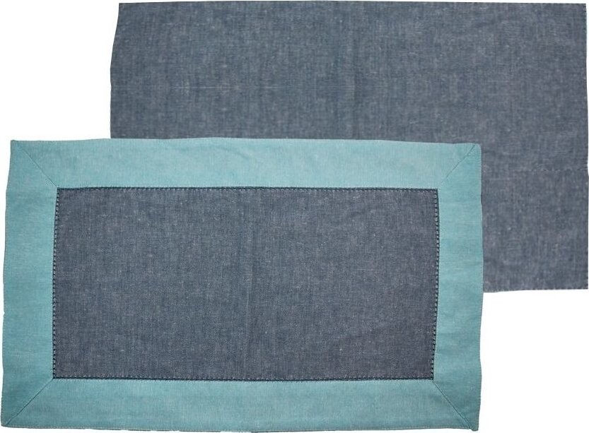 Home Elements Prostírání světle a tmavě modré, set 4 ks