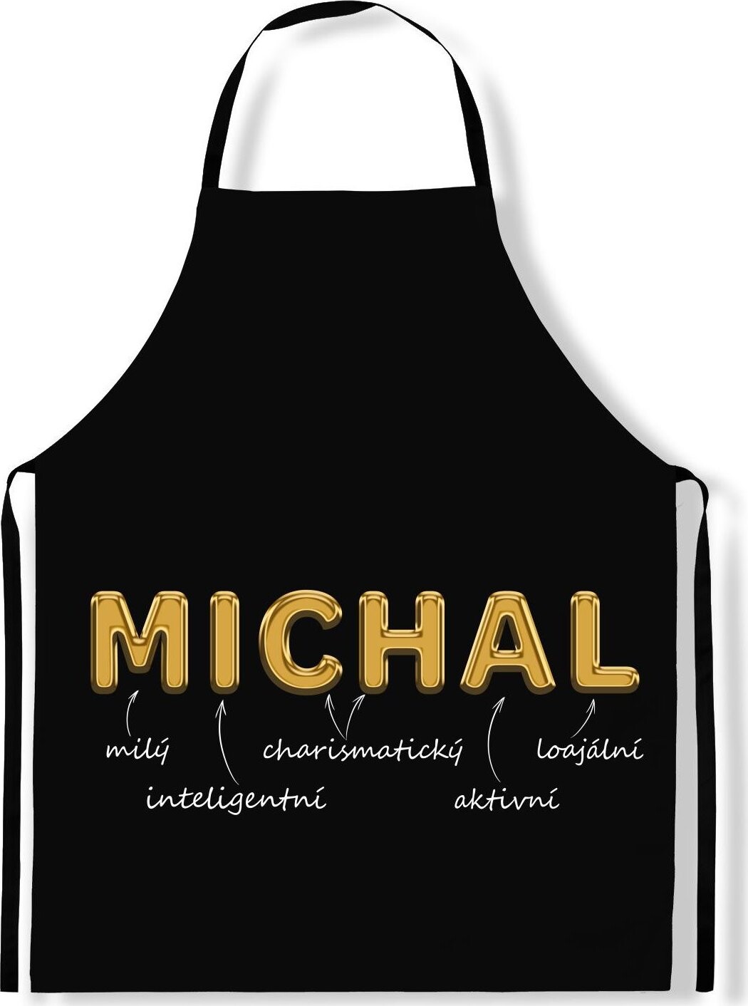 IMPAR Zástěra Mužská jména Gold, Michal
