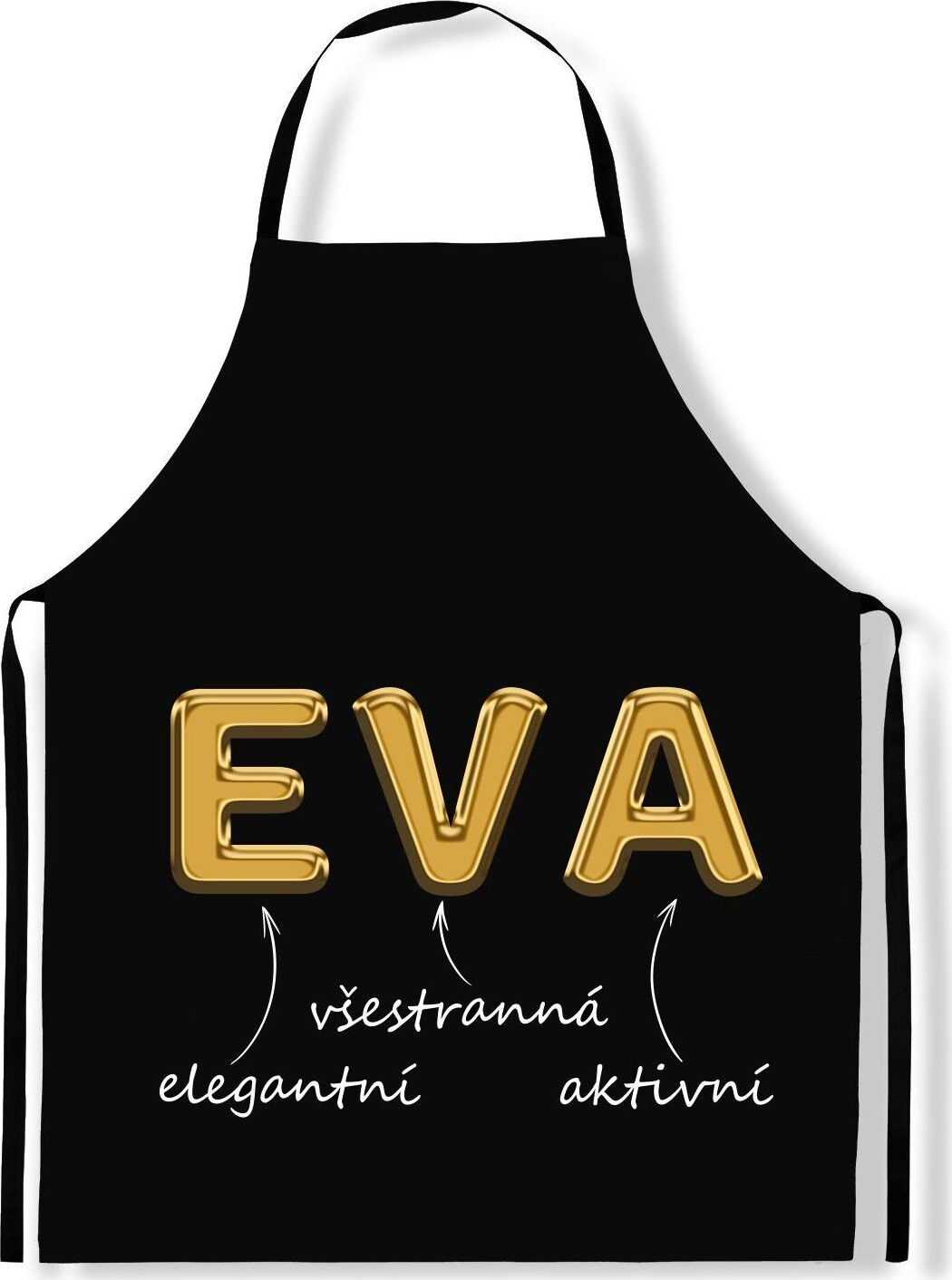 IMPAR Zástěra Ženská jména Gold, Eva