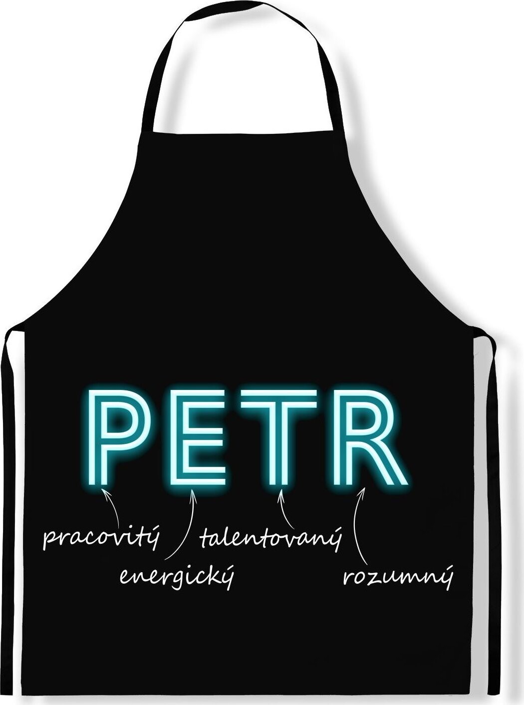 IMPAR Zástěra Mužská jména Neon, Petr