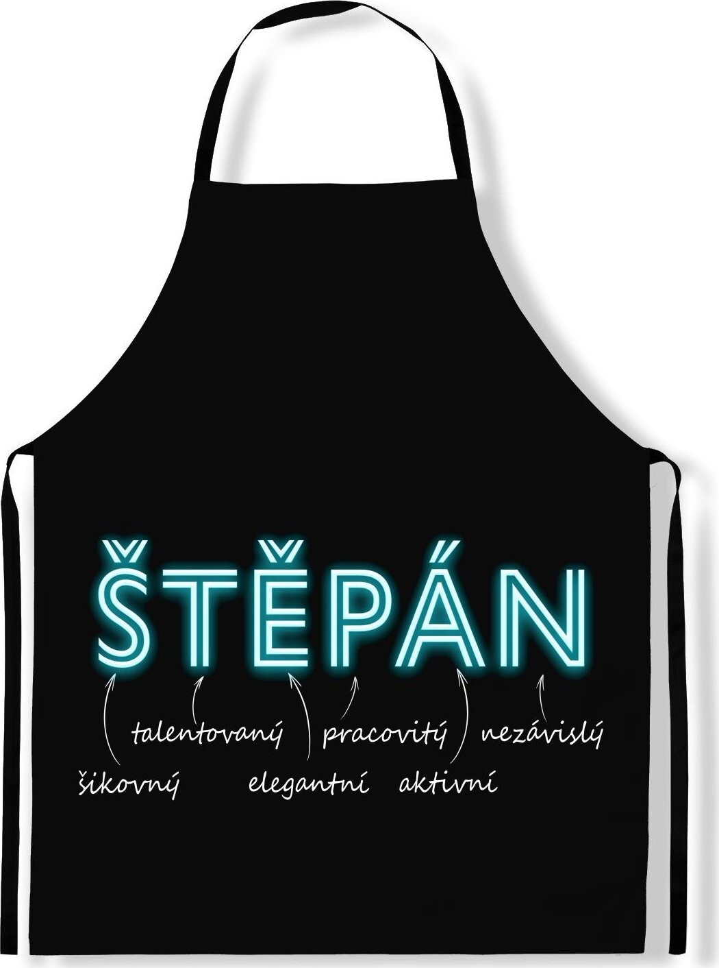 IMPAR Zástěra Mužská jména Neon, Štěpán