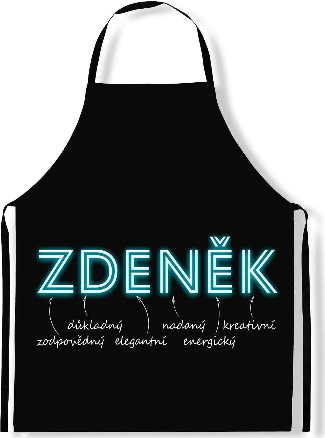 IMPAR Zástěra Mužská jména Neon, Zdeněk