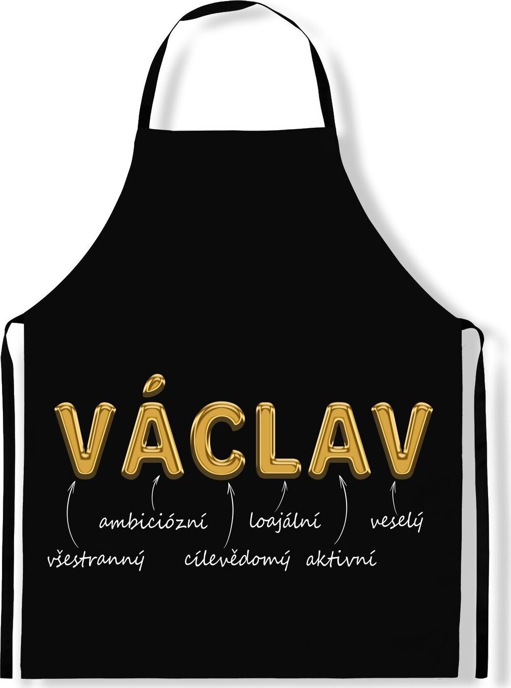 IMPAR Zástěra Mužská jména Gold, Václav
