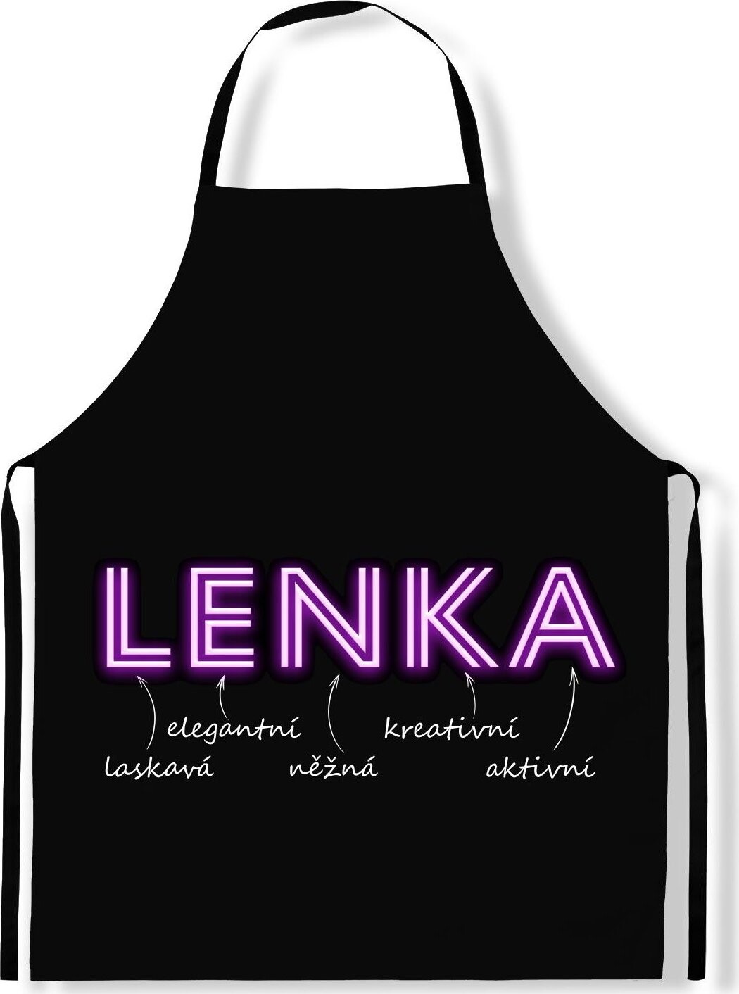IMPAR Zástěra Ženská jména Neon, Lenka