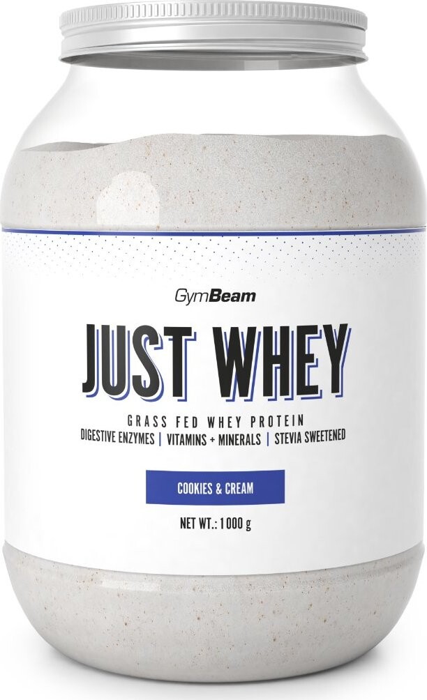 GymBeam Proteín Just Whey 1000 g Cookies & Cream