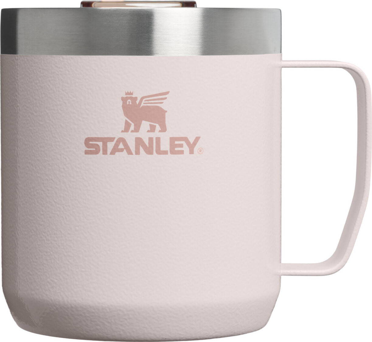 STANLEY Termohrnček The Stay-Hot Camp Mug 350 ml/12 oz Hammertone Rose Quartz