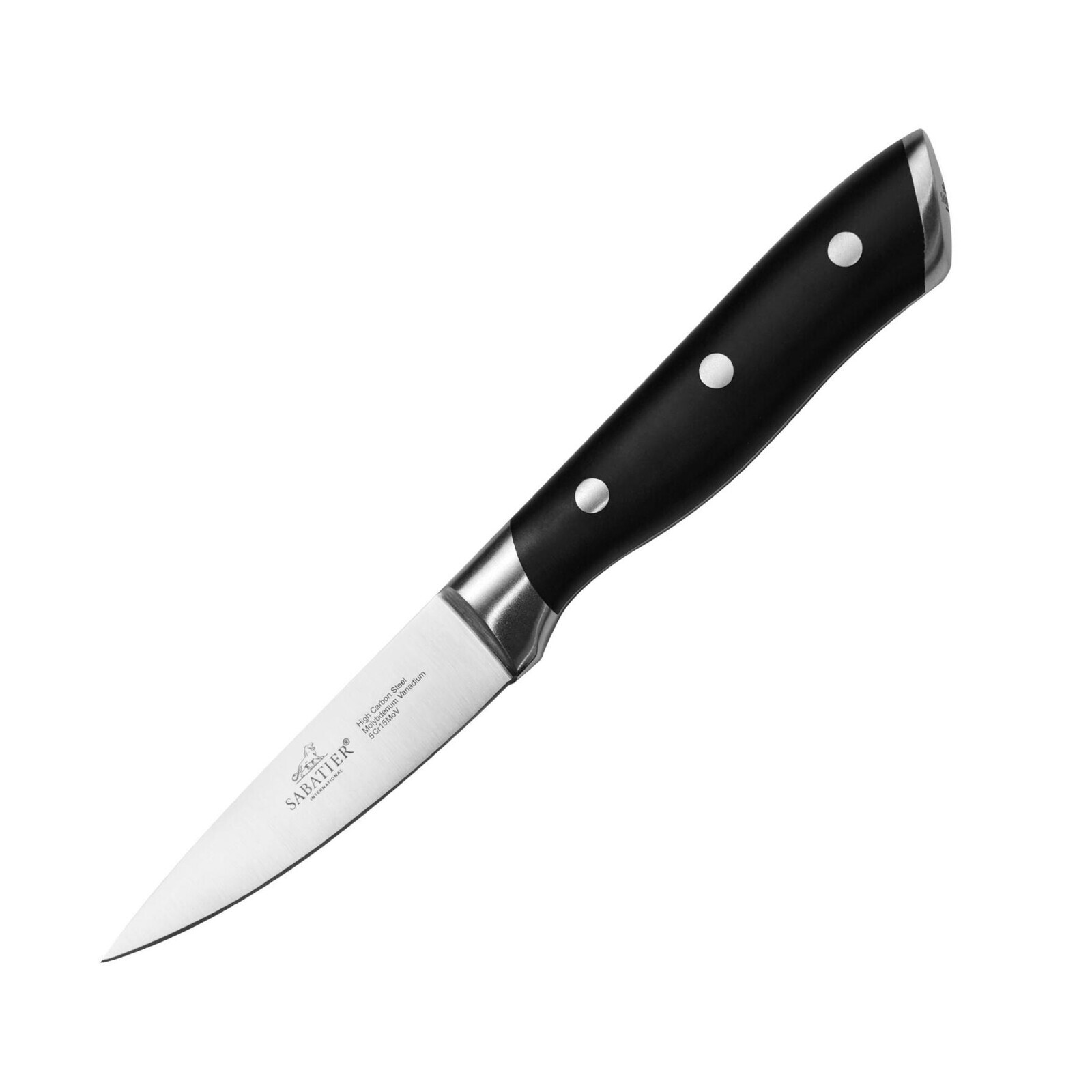 Nôž na lúpanie HERCULES INOX 9 cm, nerezové nity, Lion Sabatier