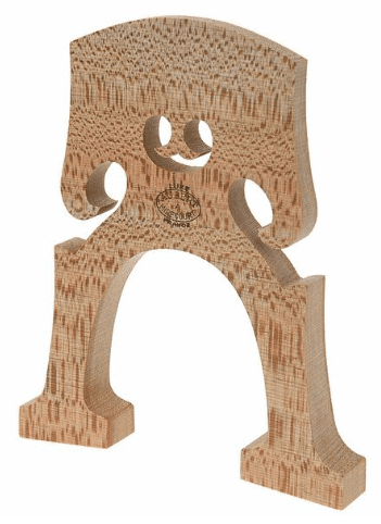 Aubert cello bridge, with stamp 4/4