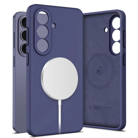 Tech-Protect Silicone MagSafe kryt na Samsung Galaxy S26, tmavofialový
