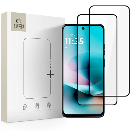 Tech-Protect Glass Fit 2x ochranné sklo na Motorola Moto G57 / G57 Power / G67 Power, čierne