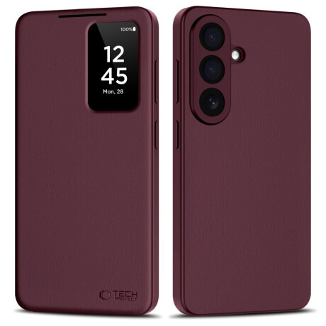 Tech-Protect Smart Wallet knižkové puzdro na Samsung Galaxy A57 5G, mulberry