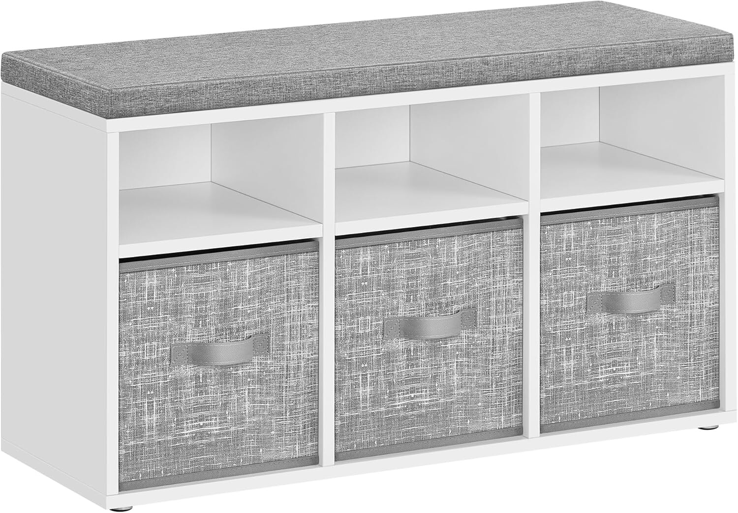 Botník se sedákem Vasagle Lopy 87 cm bílý/šedý