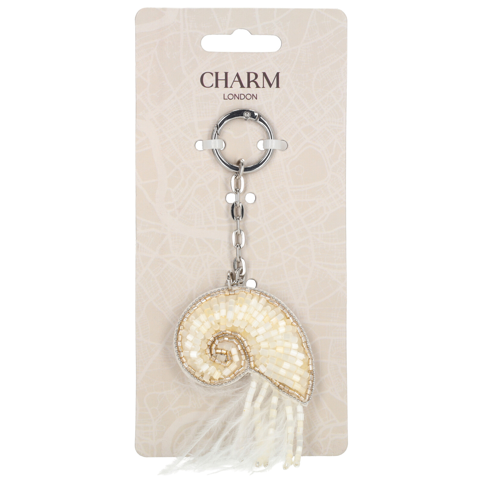 Prívesok na kabelku Charm London Bali - sépia - béžový