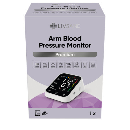 LIVSANE Ramenný monitor krvného tlaku premium 1 ks