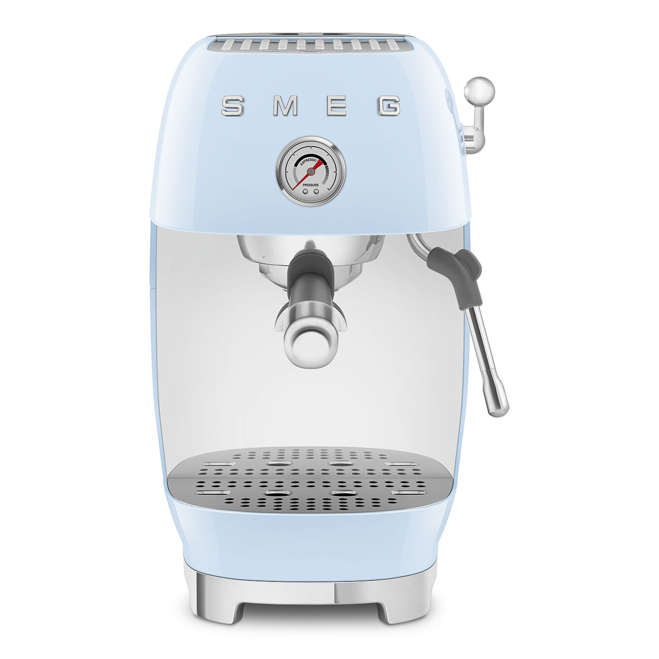 Smeg Pákový kávovar 50's Retro Style s tlakomerom, ECF03, 15 barov, pastelovo modrý ECF03PBEU