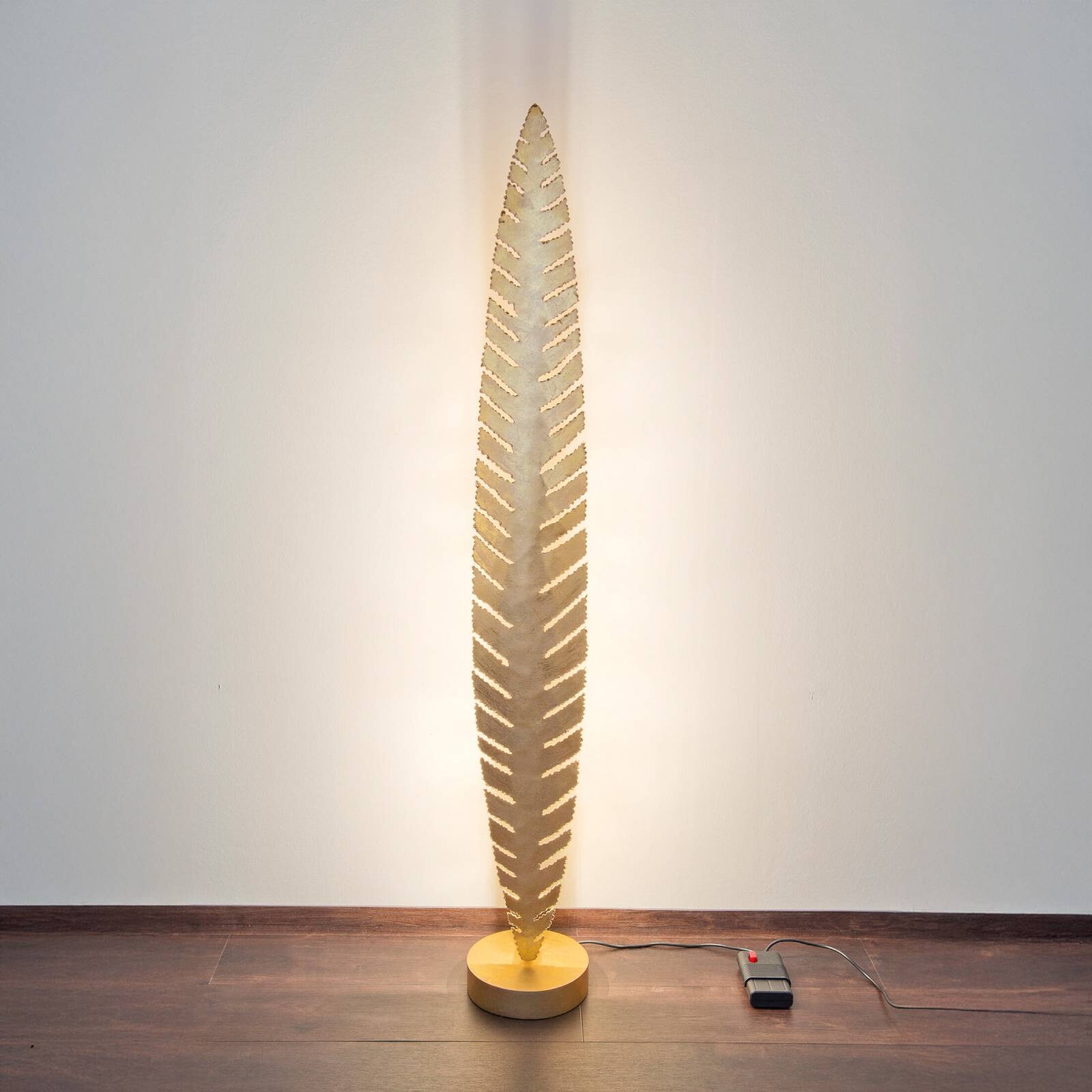 Stojacia lampa PIETRO, zlatá, výška 152 cm, kov, 6 x G4