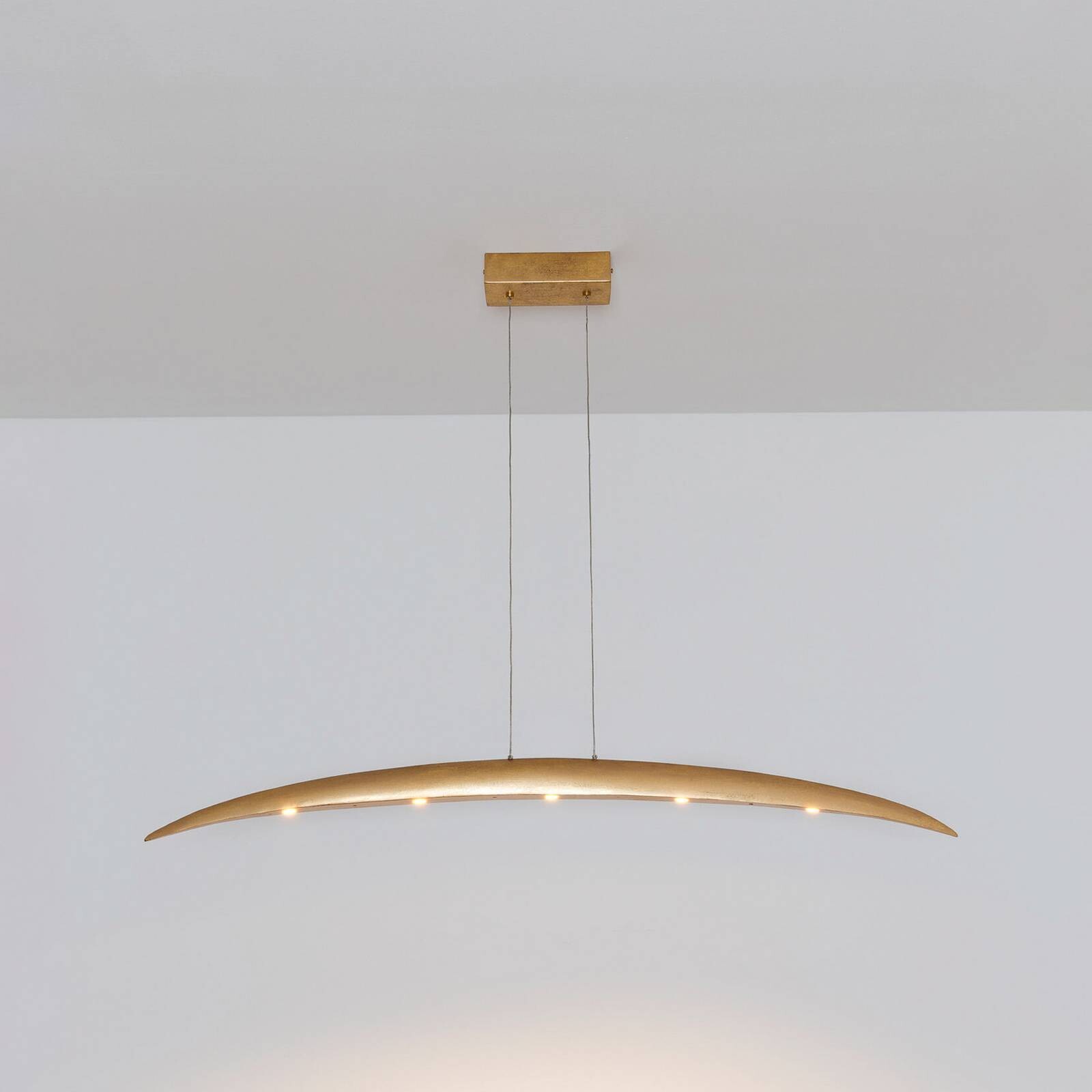 LED závesné svietidlo COSTELLAZIONE, zlatá, dĺžka 122 cm, kovová, stmievateľné