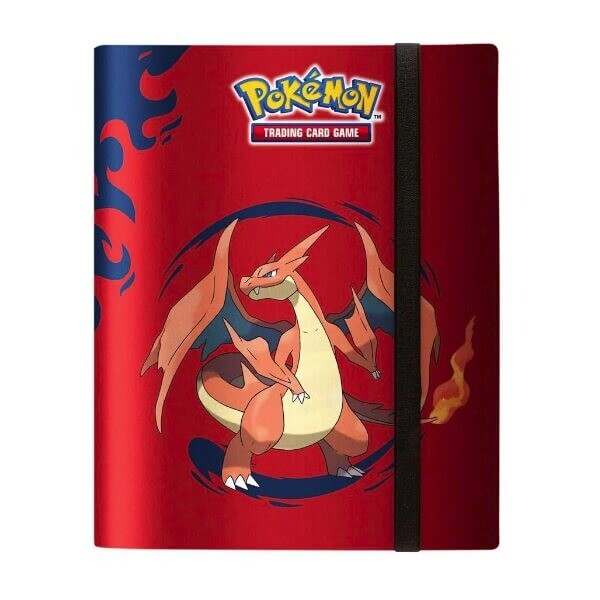 UltraPro Album na karty Pokémon A4 360 s páskom - Mega Charizard X a Mega Charizard Y