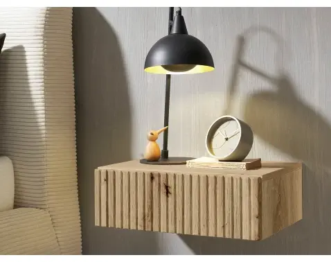 Nástenný nočný stolík s 1 zásuvkou Taboni, dub artisan%