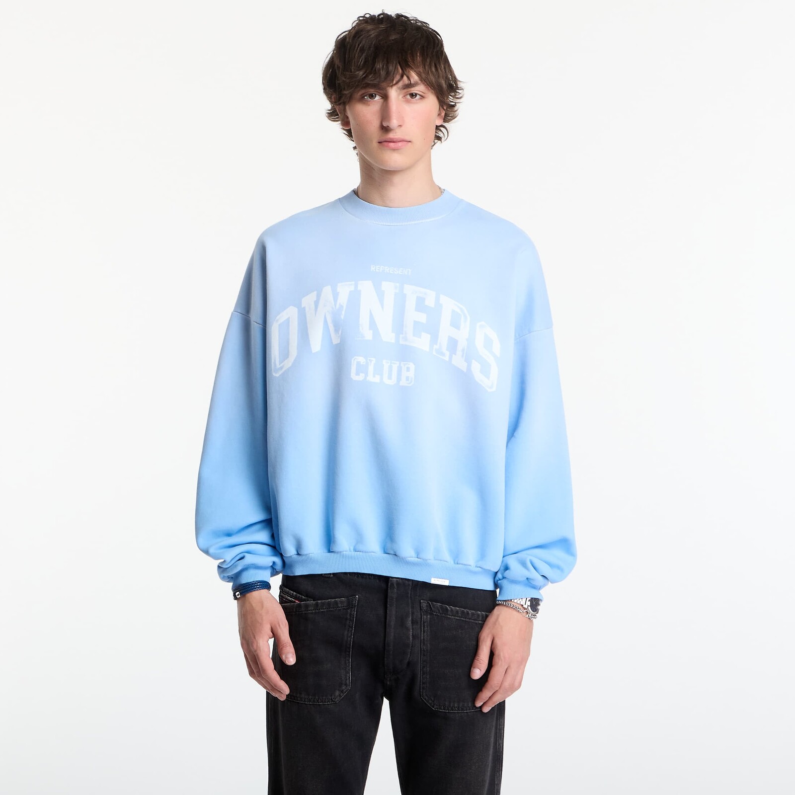 Mikina REPRESENT Owners Sweatshirt UNISEX Sky Blue M