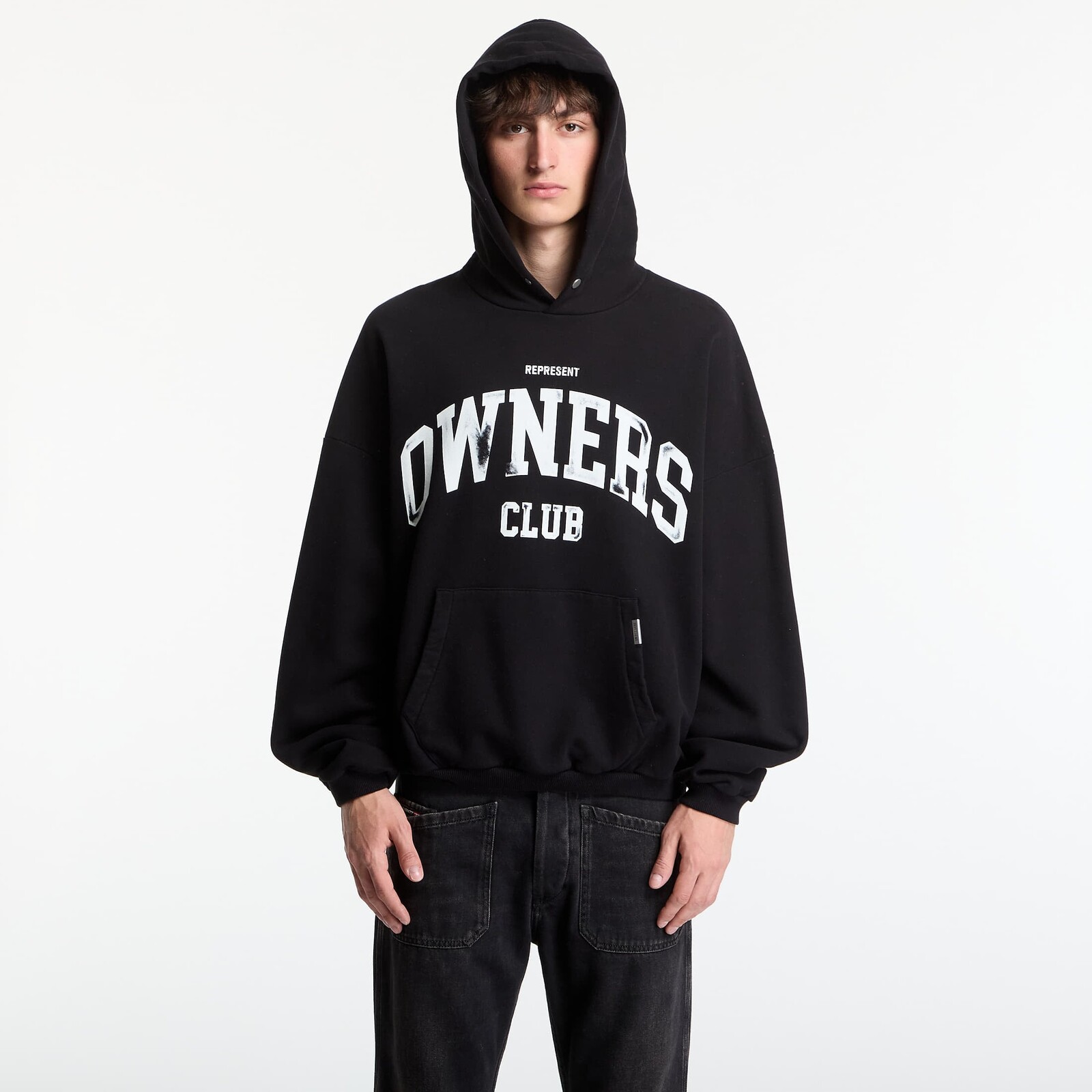 Mikina REPRESENT Owners Hoodie UNISEX Jet Black L