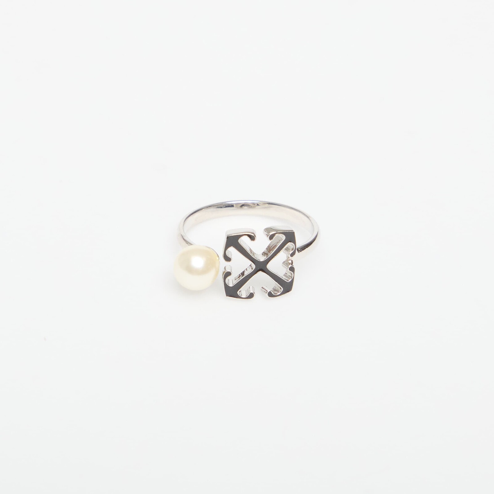 Prsteň Off-White Ow Ring Silver/ Black 54