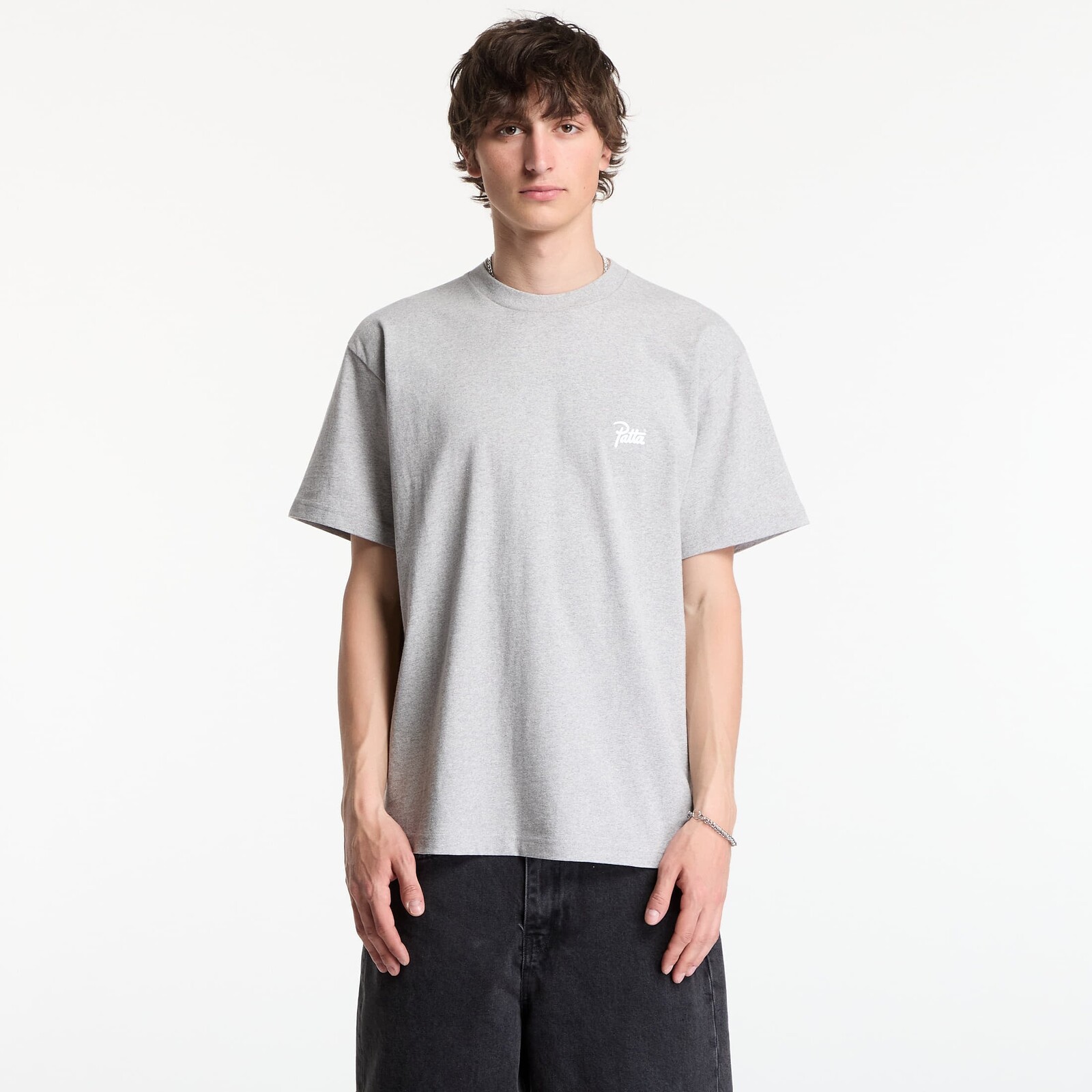 Tričko Patta Protect Yourself T-Shirt UNISEX Melange Grey M