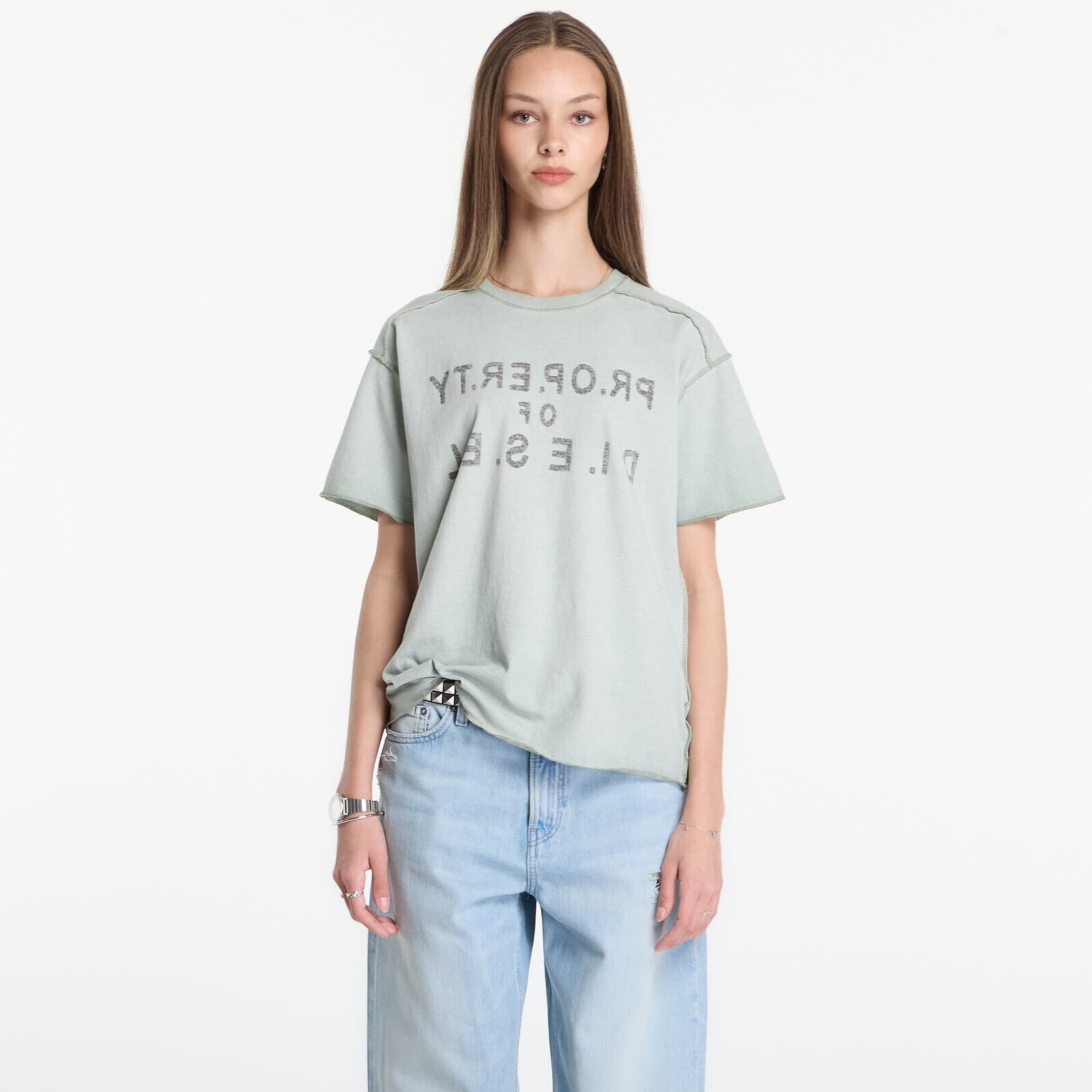 Tričko Diesel T-Ily T-Shirt Storm Grey XS