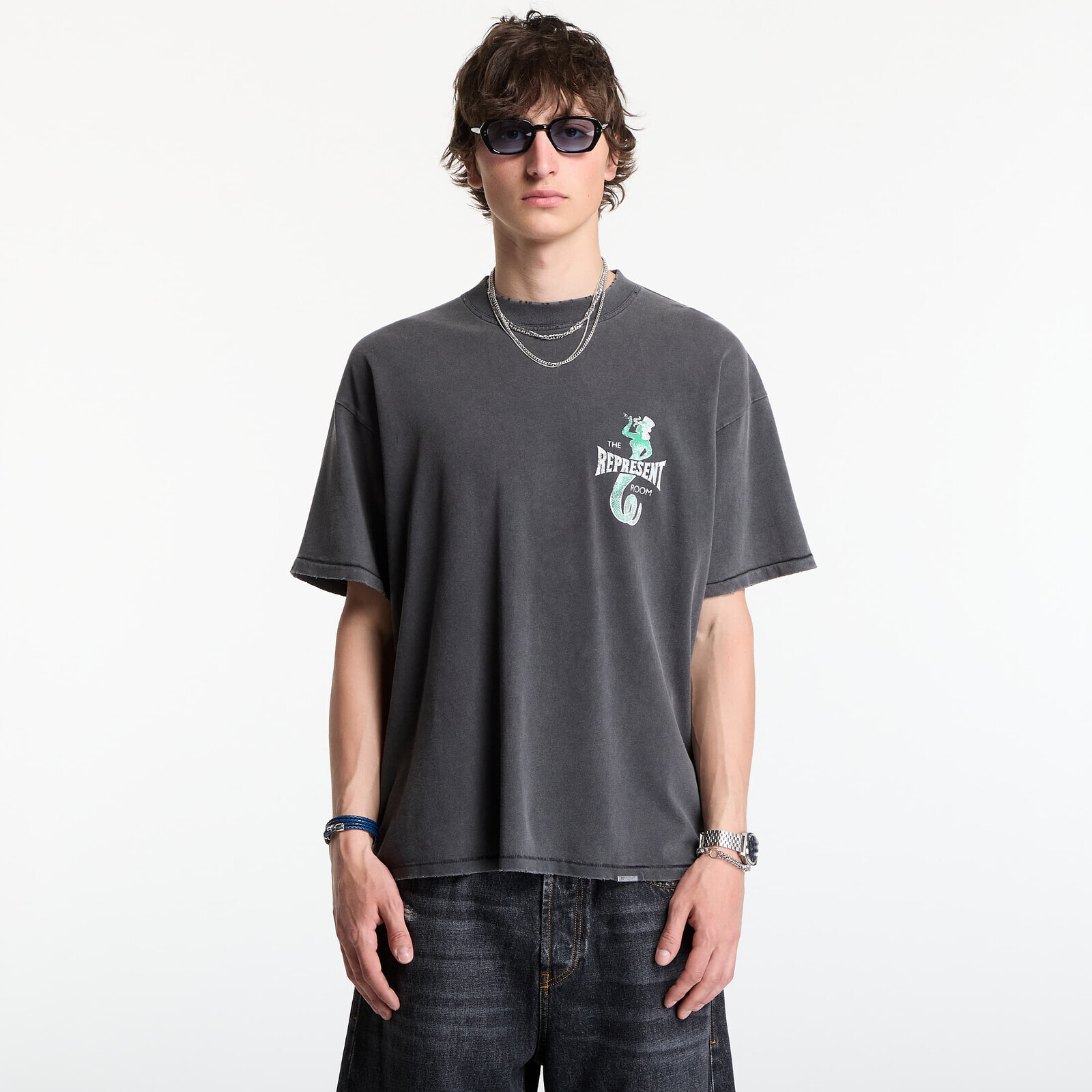 Tričko REPRESENT The Viper Room Dice T-Shirt UNISEX Vintage Grey XL