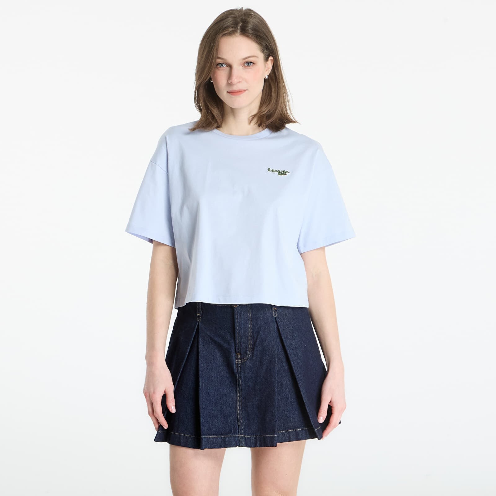 Tričko LACOSTE Tee-Shirt Light Blue 36