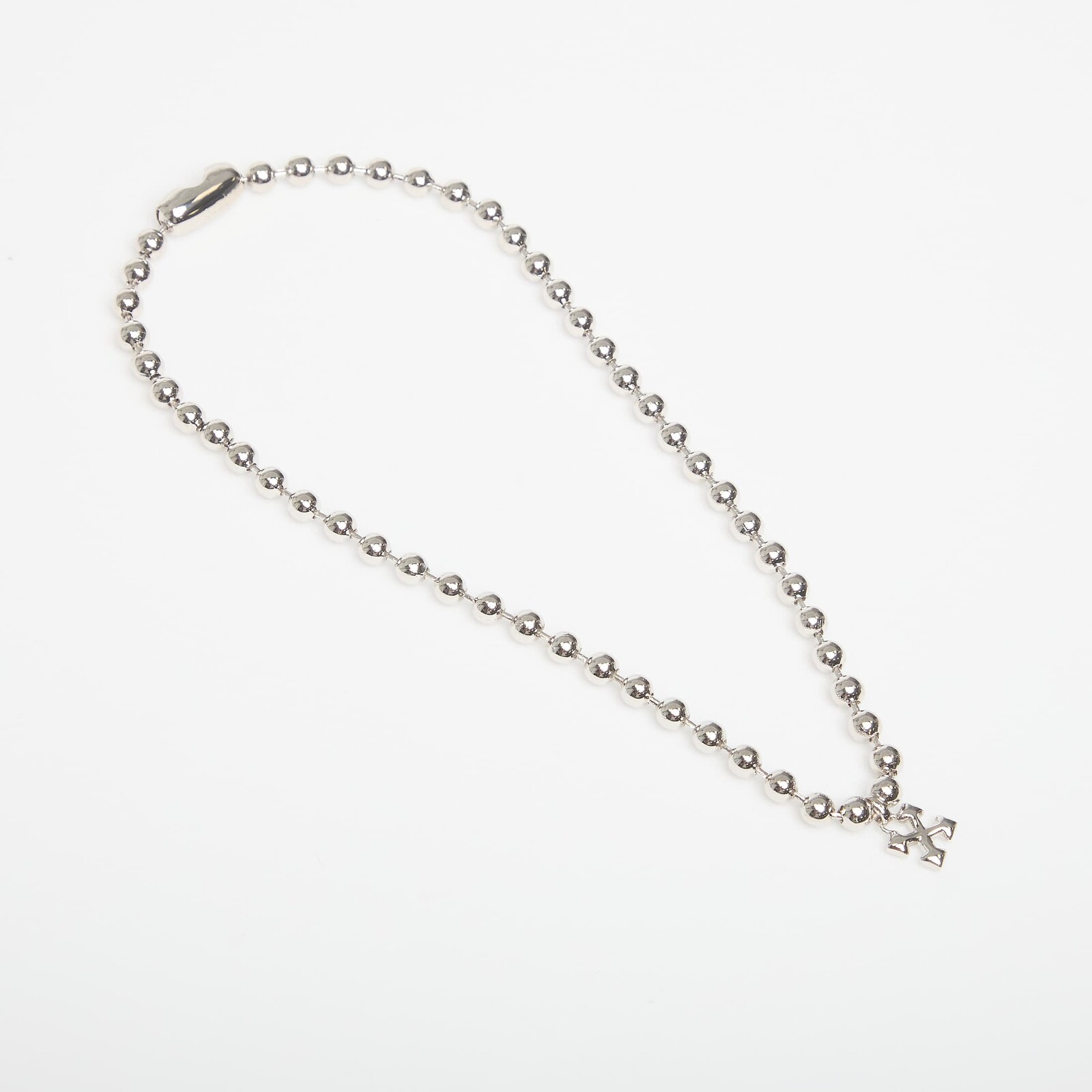 Náhrdelník Off-White Arrow Ballchain Necklace Silver/ Silver Universal