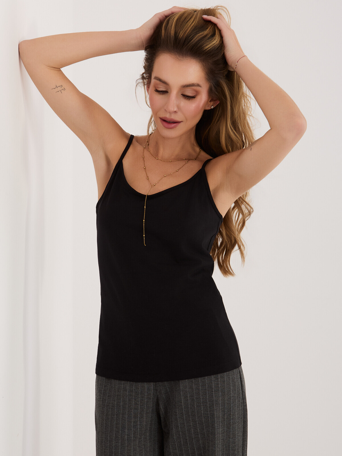 Čierny dámsky basic top