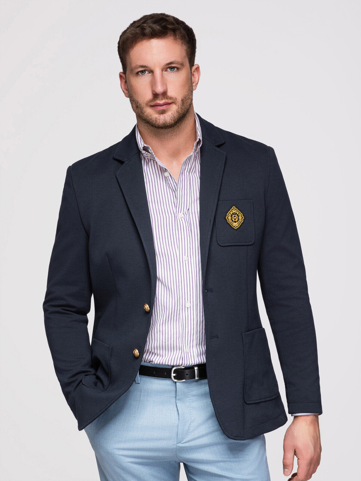 Ombre Navy OM-BLZB-0166