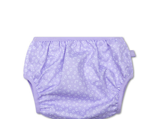 Swim Essentials Plavky pro miminka s UPF 50+ Lila Leopard