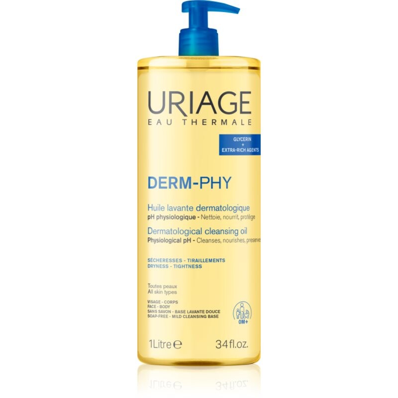 Uriage DERM-PHY Dermatological Cleansing Oil vyživujúci sprchový gél 1000 ml