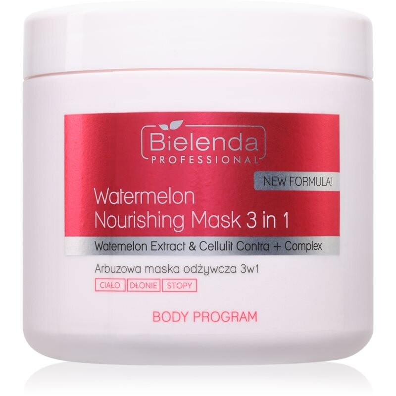 Bielenda Professional Body Program Watermelon Nourishing Mask 3in1 intenzívne hydratačná a výživná maska na telo 600 ml