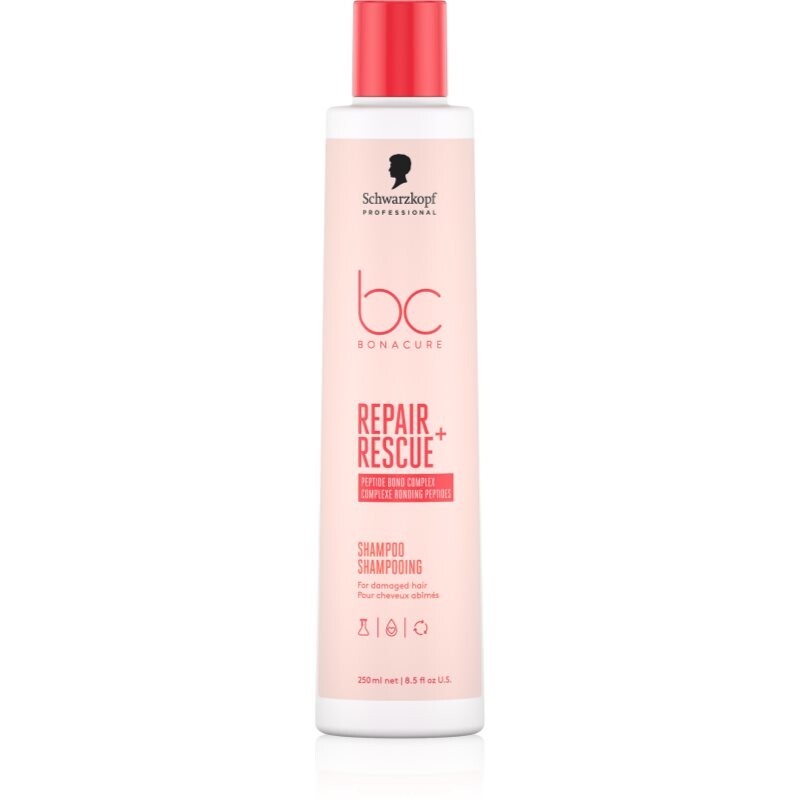 Schwarzkopf Professional BC Bonacure Repair Rescue+ ošetrujúci šampón pre poškodené vlasy 250 ml