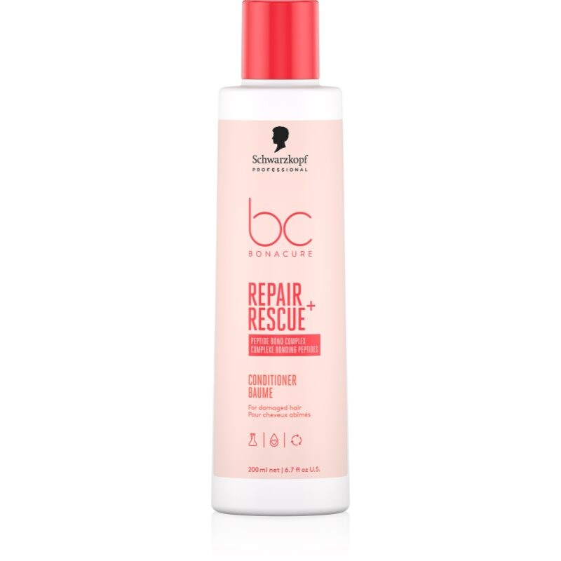 Schwarzkopf Professional BC Bonacure Repair Rescue+ intenzívny kondicionér pre poškodené vlasy 200 ml