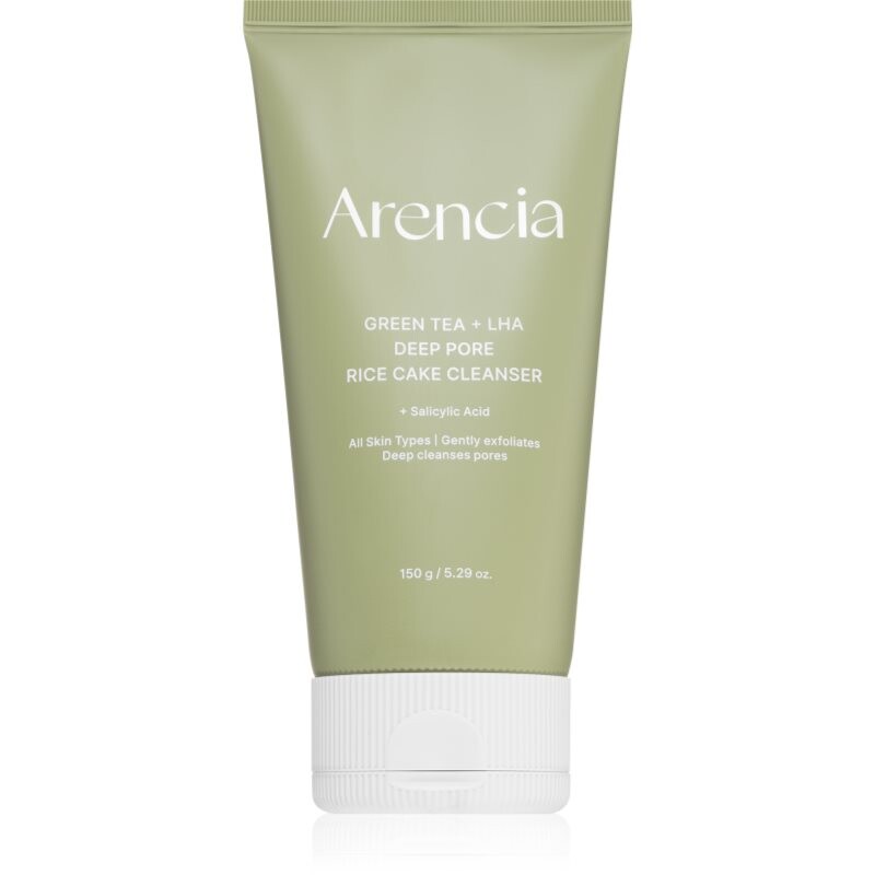 Arencia Green Tea + LHA Deep Pore Rice Cake Cleanser hĺbkovo čistiaci gél s regeneračným účinkom 150 g
